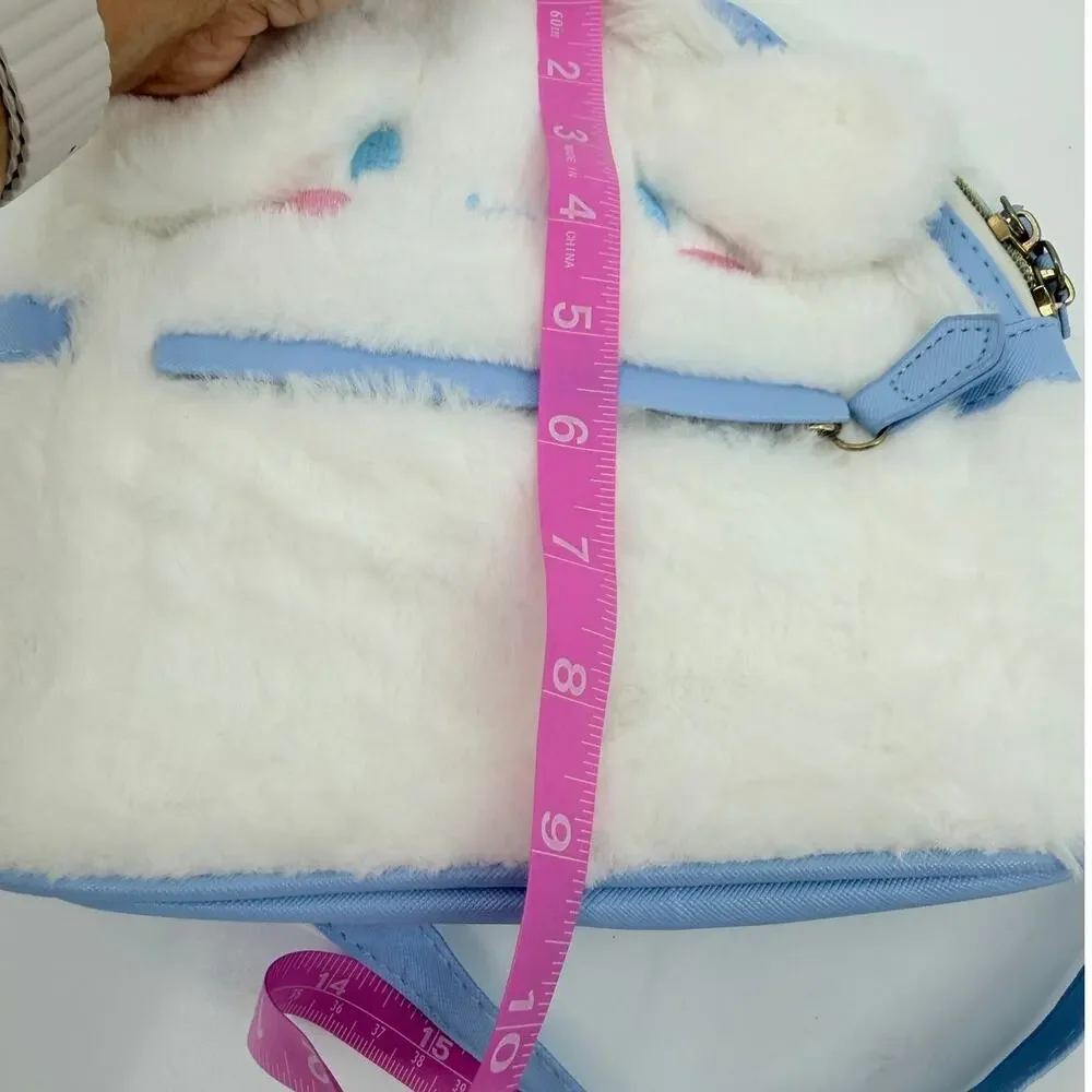 Sanrio Cinnamoroll Plush Mini Backpack White Blue Kawaii